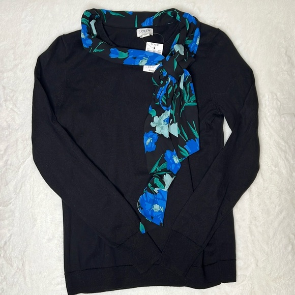 J. Crew Scarf Pullover Sweater Size XS NEW - Picture 5 of 9
